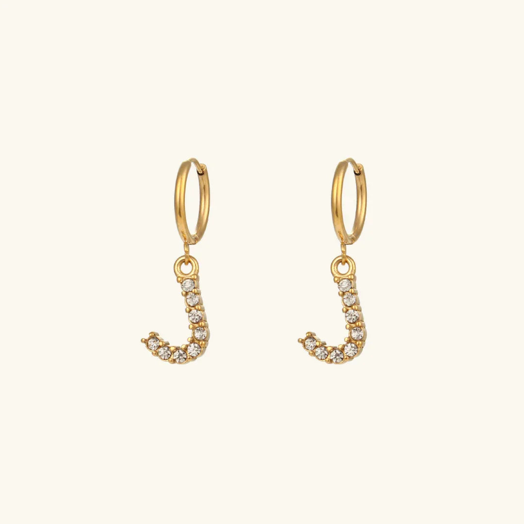 [Royal Vicky]Wilhemina Initial Letter Earrings