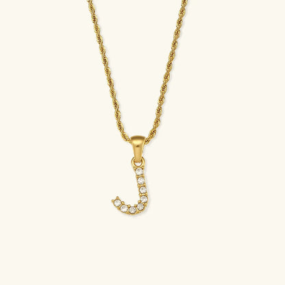 [Royal Vicky]Maeve Letter Initial Diamond Necklace