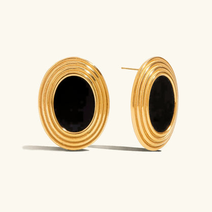 [Royal Vicky]Ruthie Gold Enamel Earrings