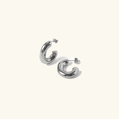 [Royal Vicky]Alera Silver Hoops