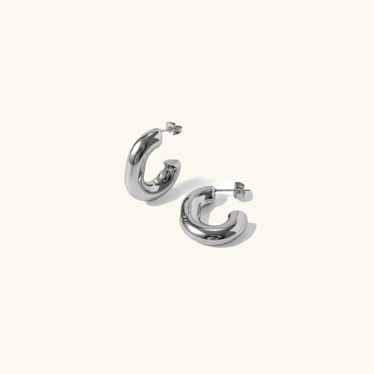 [Royal Vicky]Alera Silver Hoops