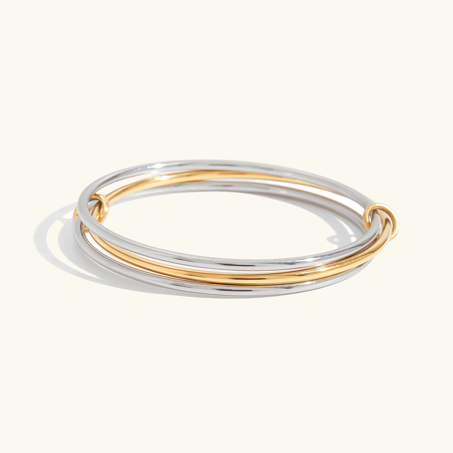 [Royal Vicky]Romina Two Tone Stacked Bracelet