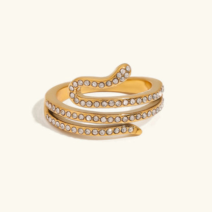 [Royal Vicky]Serpentina Layered Diamond Ring