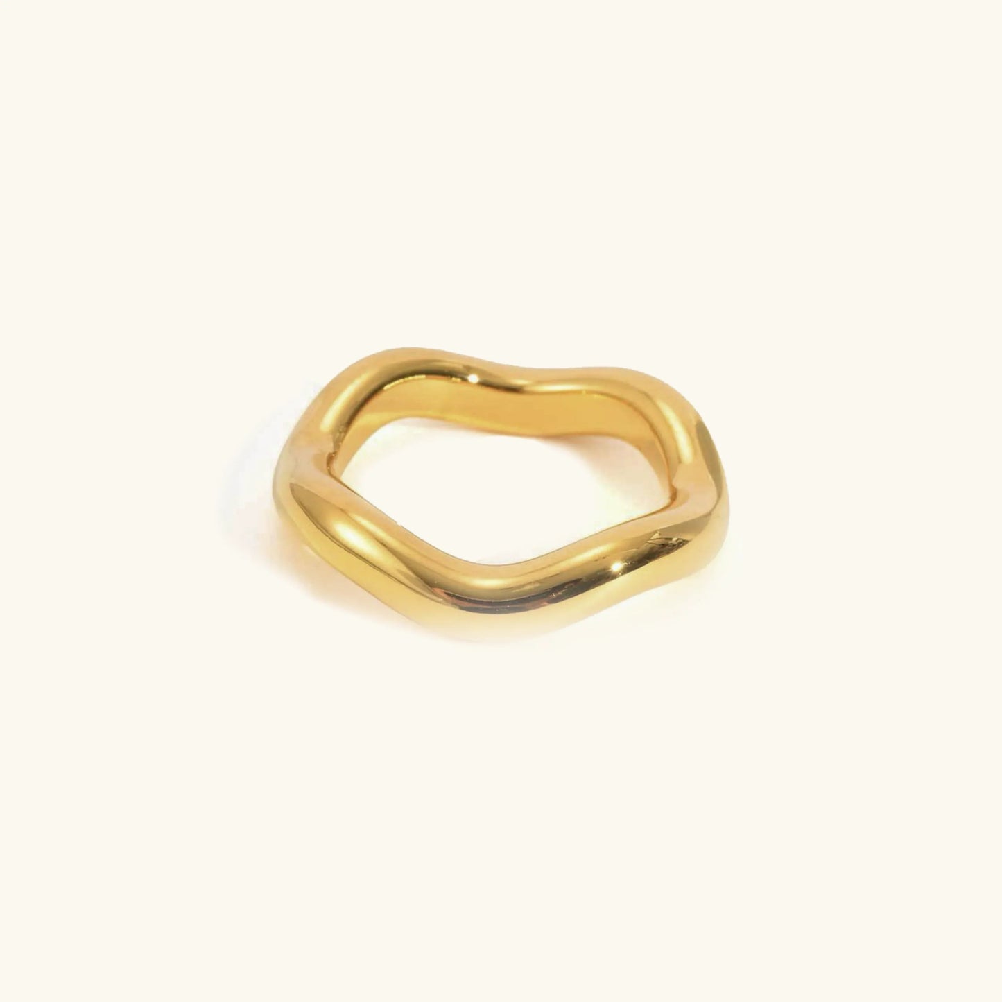 [Royal Vicky]Lunaria Gold Wave Ring