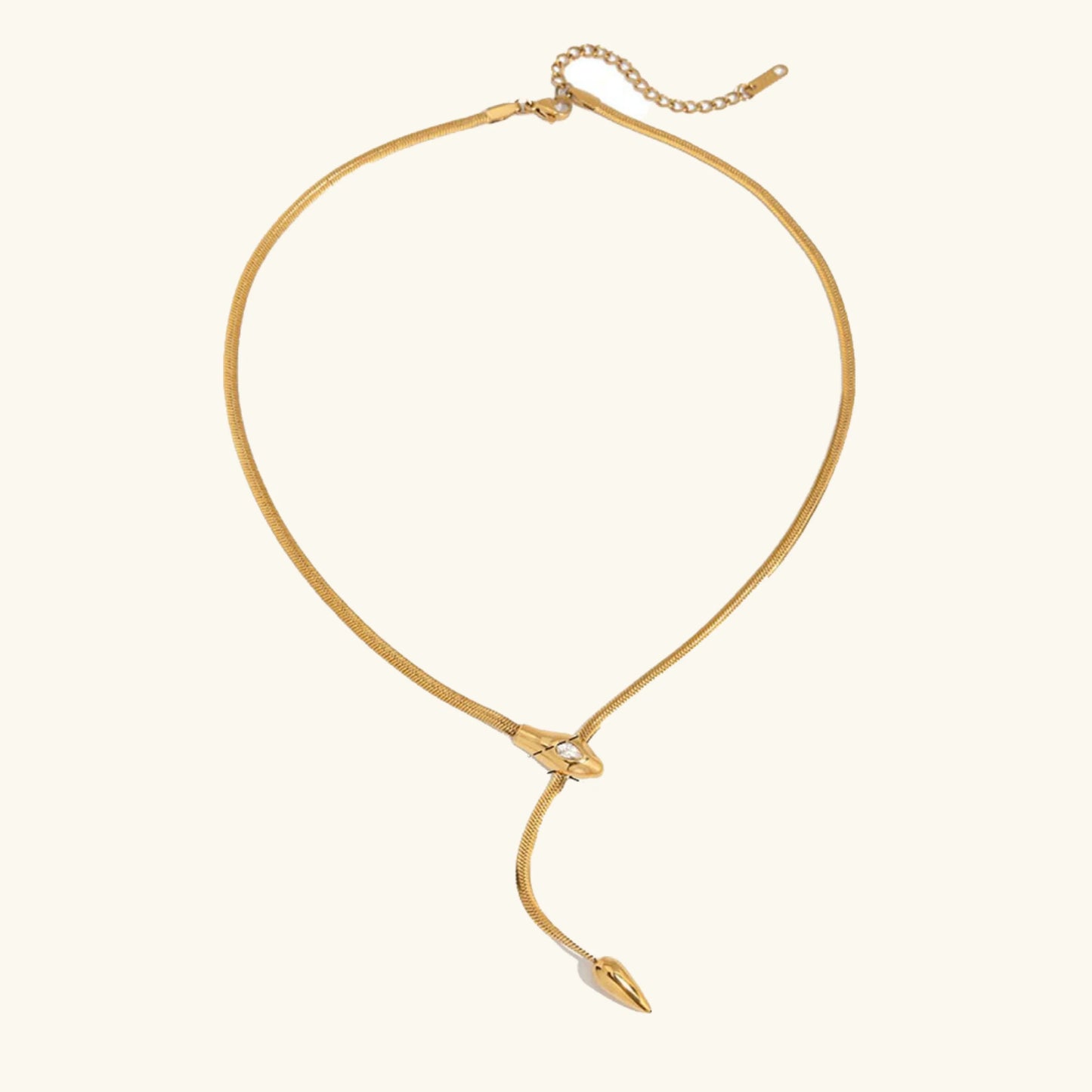 [Royal Vicky]Zarelle Gold Serpentine Pendant