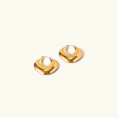 [Royal Vicky]Fawn Gold Hoops