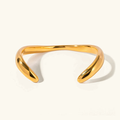 [Royal Vicky]Audrina Contemporary Gold Bangle