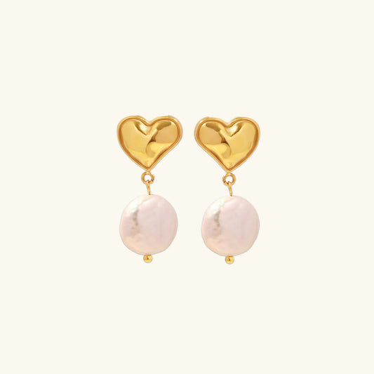 [Royal Vicky]Blanche Freshwater Pearl Earrings