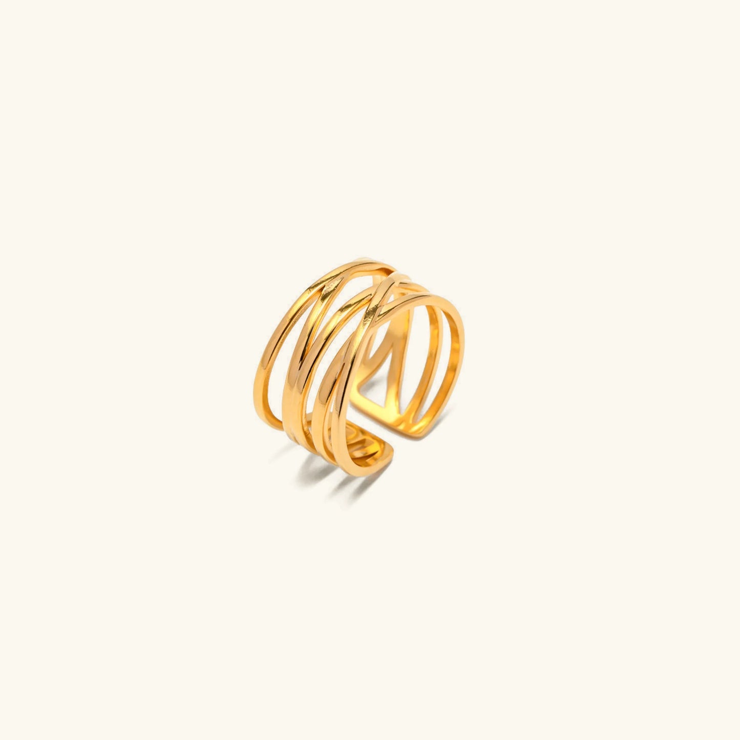 [Royal Vicky]River Gold Ring