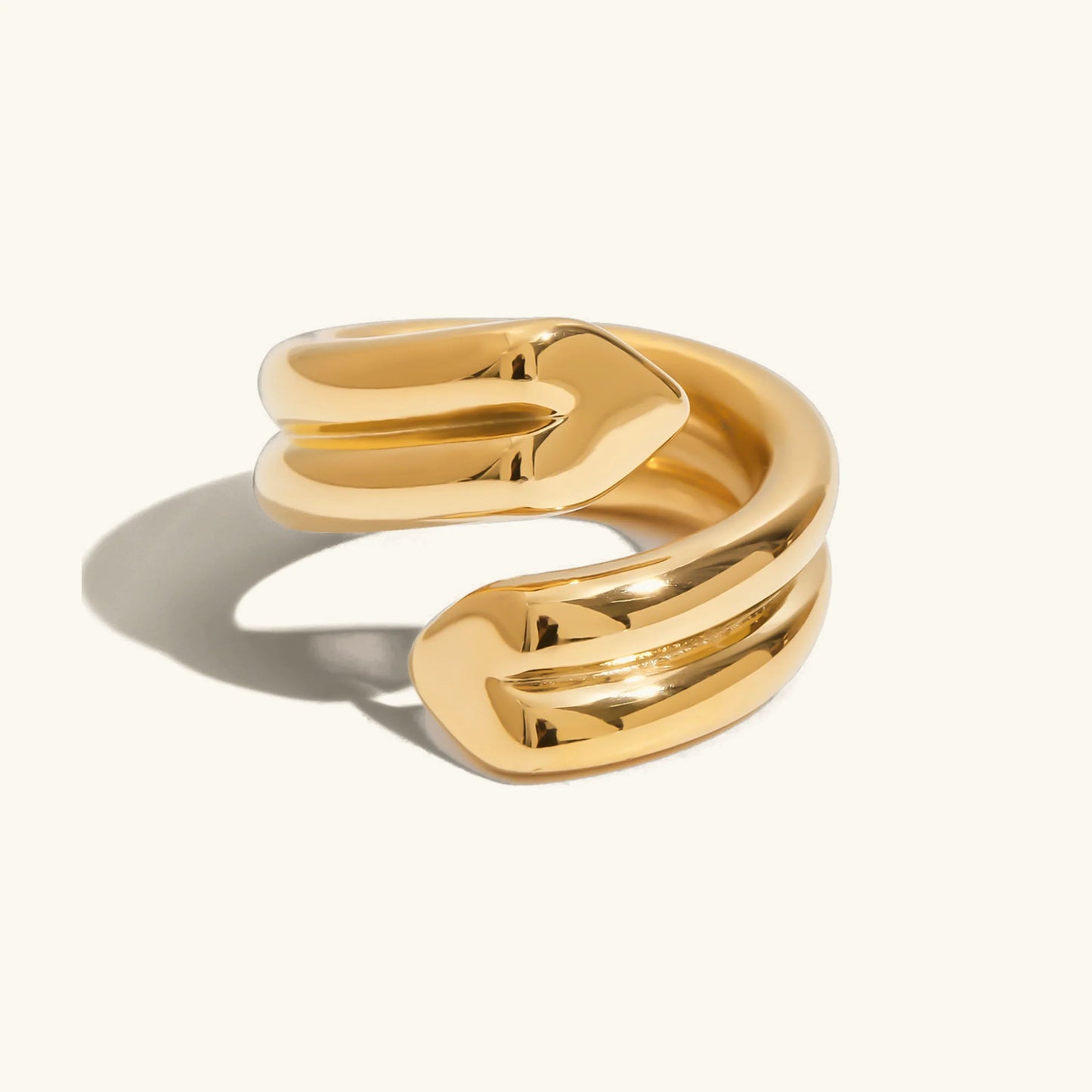 [Royal Vicky]Tara Heart Twist Gold Ring