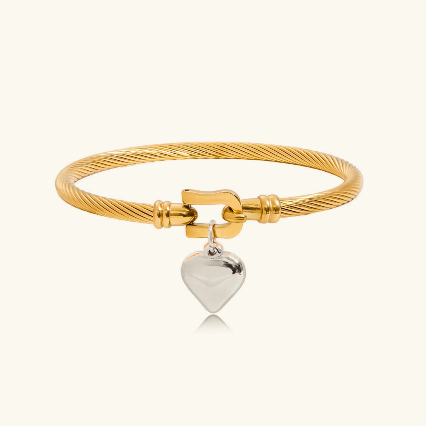 [Royal Vicky]Solenne Twisted Band Gold Bracelet