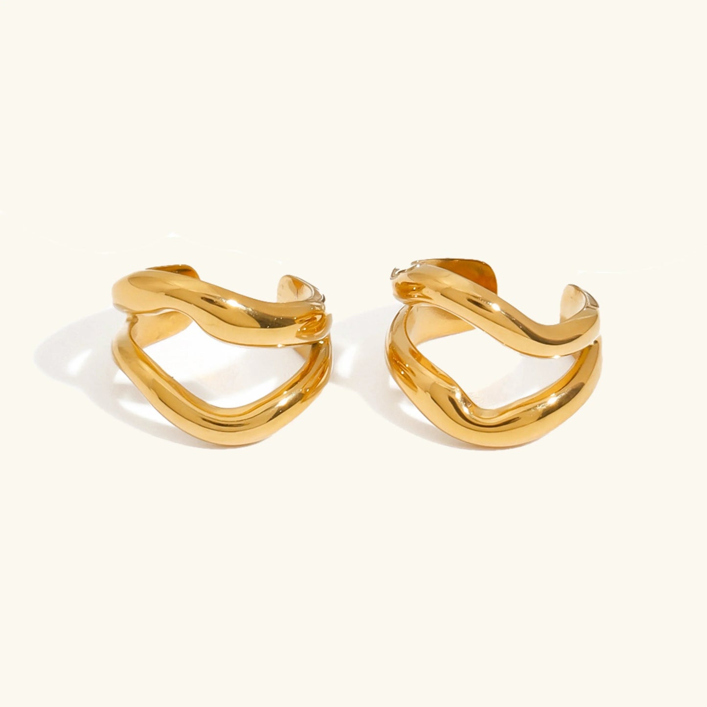 [Royal Vicky]Rosiel Gold Ear Cuff Earrings