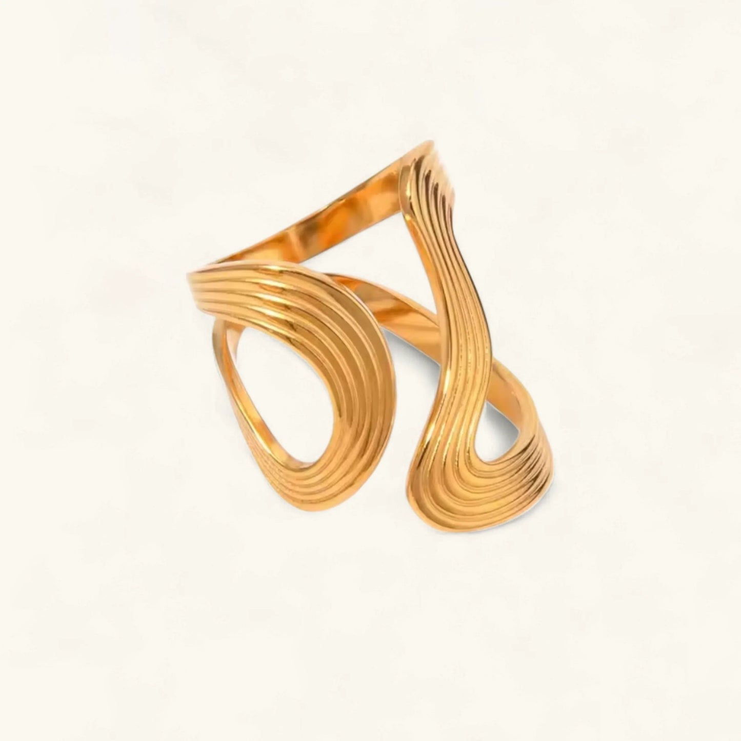 [Royal Vicky]Vivi Twisted Band Gold Ring