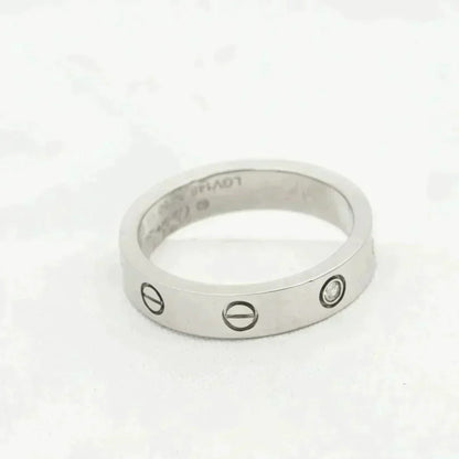[Vicky]LOVE RING 4MM 1 DIAMOND SILVER