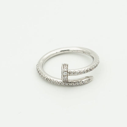 [Vicky]JUSTE RING 1.8MM SILVER DIAMONDS