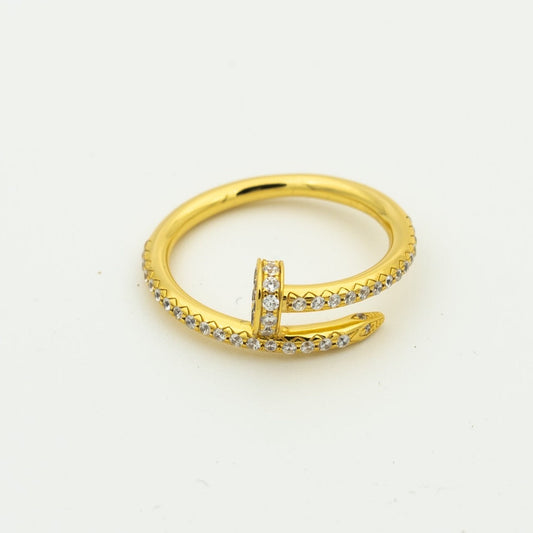 [Vicky]JUSTE RING 1.8MM GOLD DIAMONDS