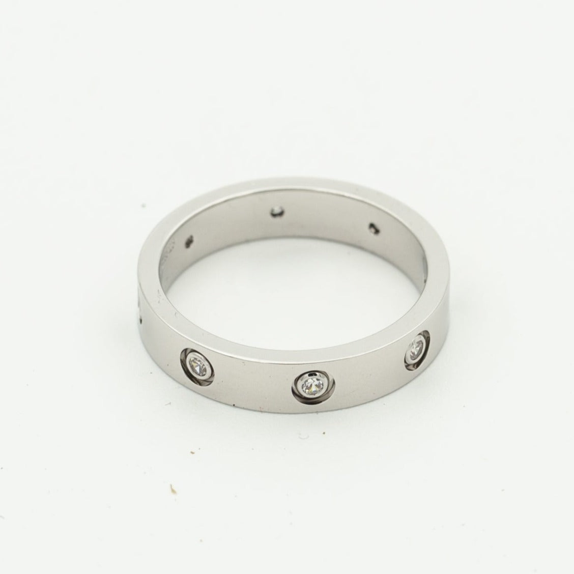 [Vicky]LOVE RING 3.6MM 8 DIAMONDS