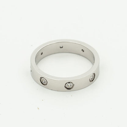[Vicky]LOVE RING 3.6MM 8 DIAMONDS