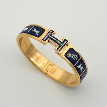 [Vicky]H BRACELET BLUE CERAMIC