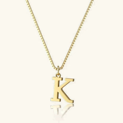 [Royal Vicky]Therese Letter Initial Gold Necklace