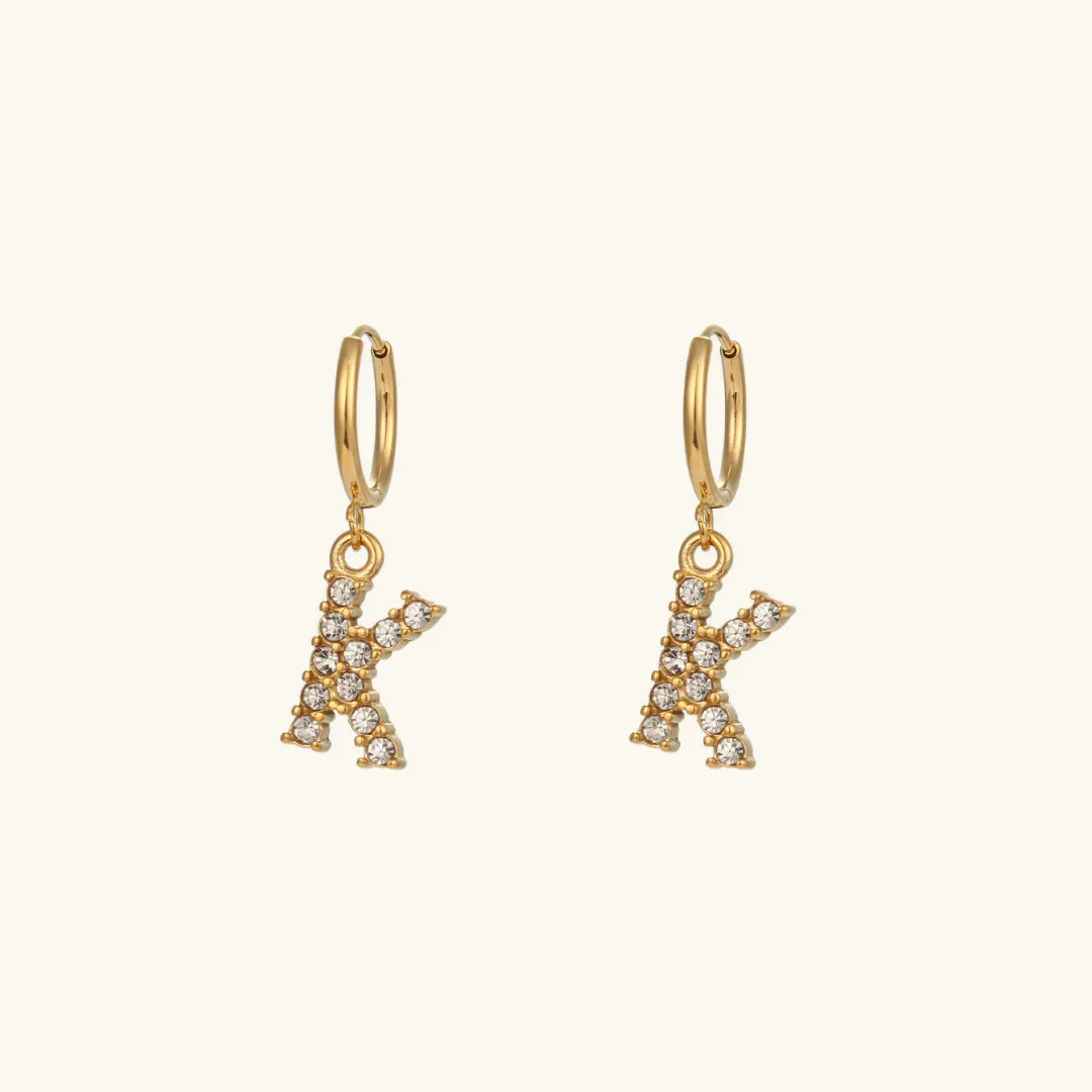 [Royal Vicky]Wilhemina Initial Letter Earrings