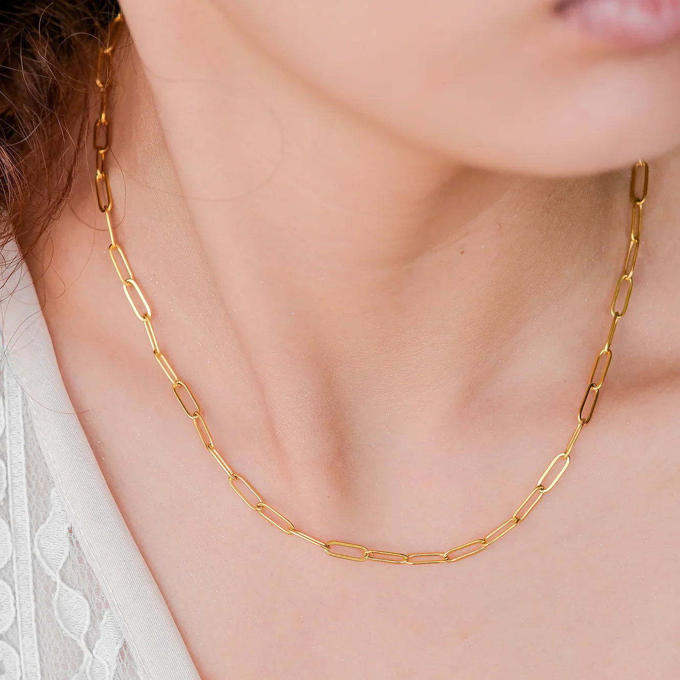 [Royal Vicky]Lena Golden Chain Necklace