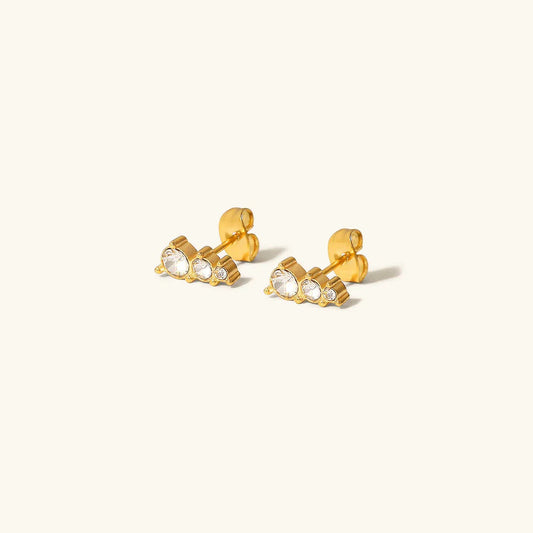 [Royal Vicky]Lira Gold Earrings