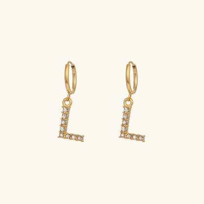 [Royal Vicky]Wilhemina Initial Letter Earrings