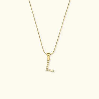 [Royal Vicky]Augustine Initial Letter Pearl Necklace