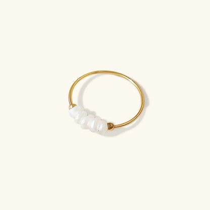 [Royal Vicky]Magnolia Freshwater Pearl Gold Ring