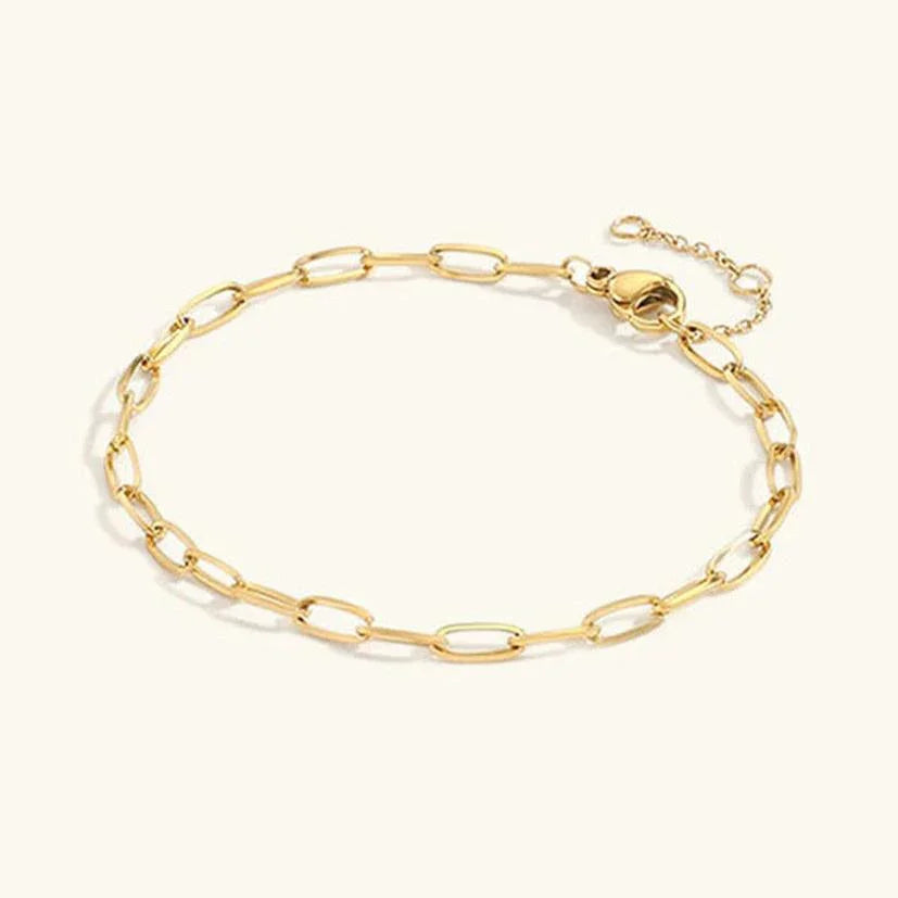 [Royal Vicky]Maybelle Gold Paperclip Chain Bracelet