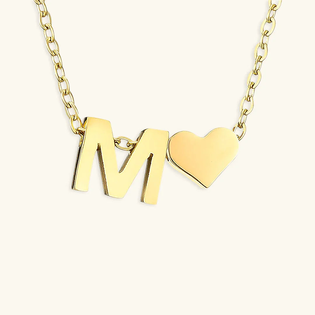 [Royal Vicky]Ria Initial Letter Gold Necklace