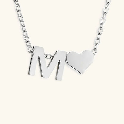 [Royal Vicky]Ria Initial Letter Gold Necklace