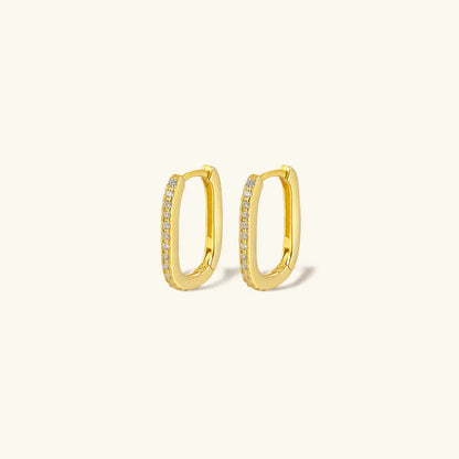 [Royal Vicky]Melissa Oval Hoop Earrings