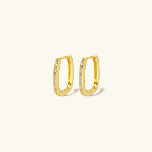 [Royal Vicky]Melissa Oval Hoop Earrings