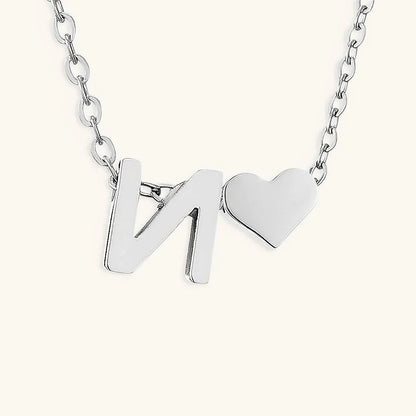 [Royal Vicky]Ria Initial Letter Gold Necklace