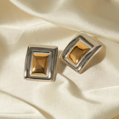 [Royal Vicky]Jocelyn Two Tone Earrings