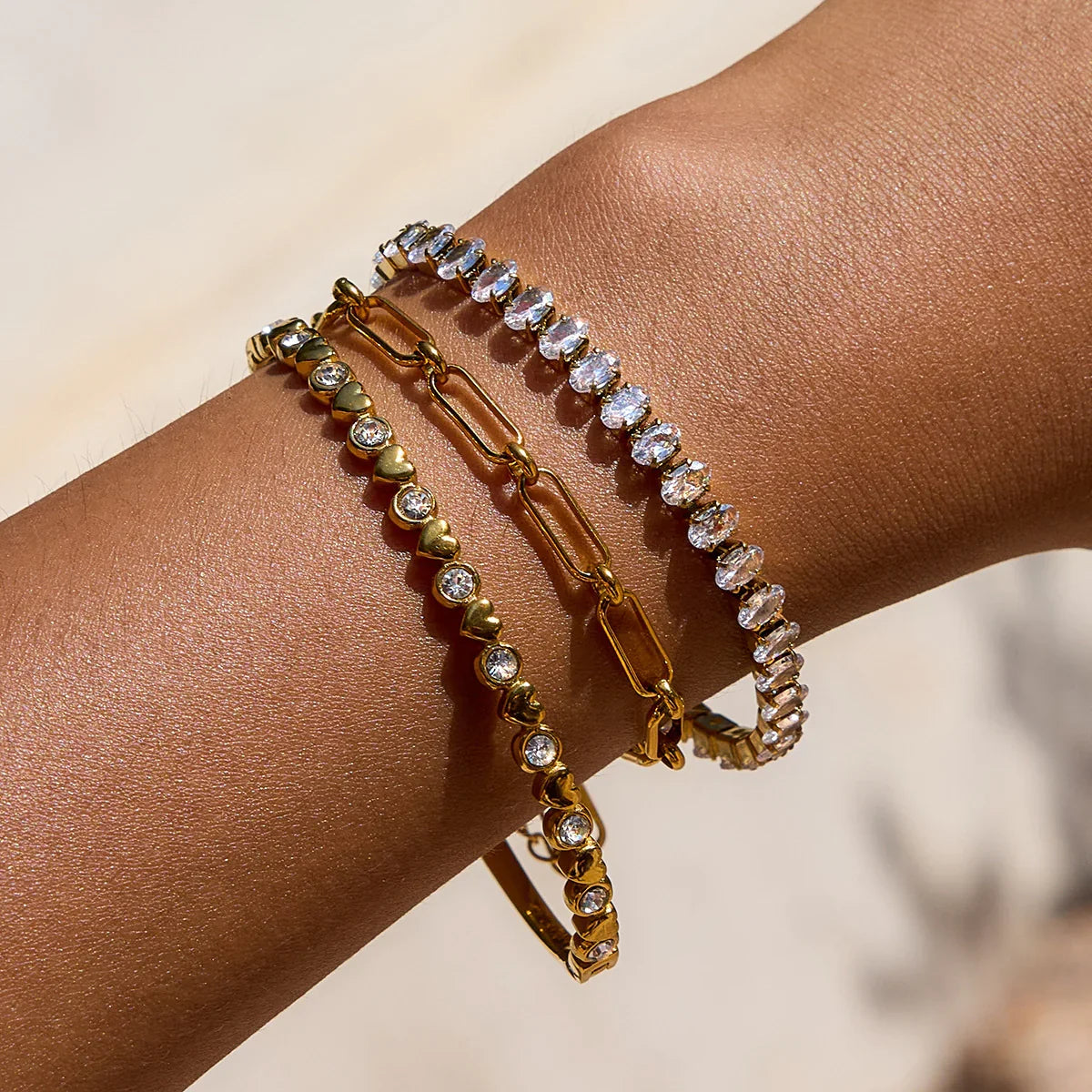 [Royal Vicky]Avaria Oval Cut Tennis Bracelet