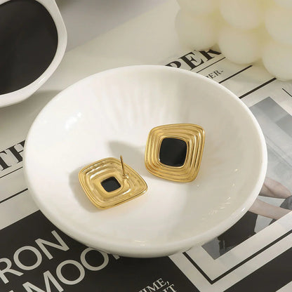 [Royal Vicky]Sylvie Geometric Gold Earrings