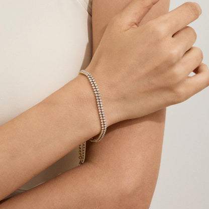 [Royal Vicky]Florabelle Double Tennis Bracelet