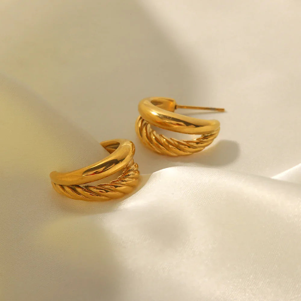 [Royal Vicky]Cecilia Layered Earrings