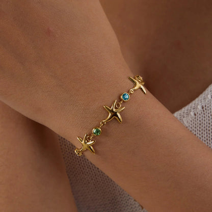 [Royal Vicky]Kristine Golden Starfish Bracelet