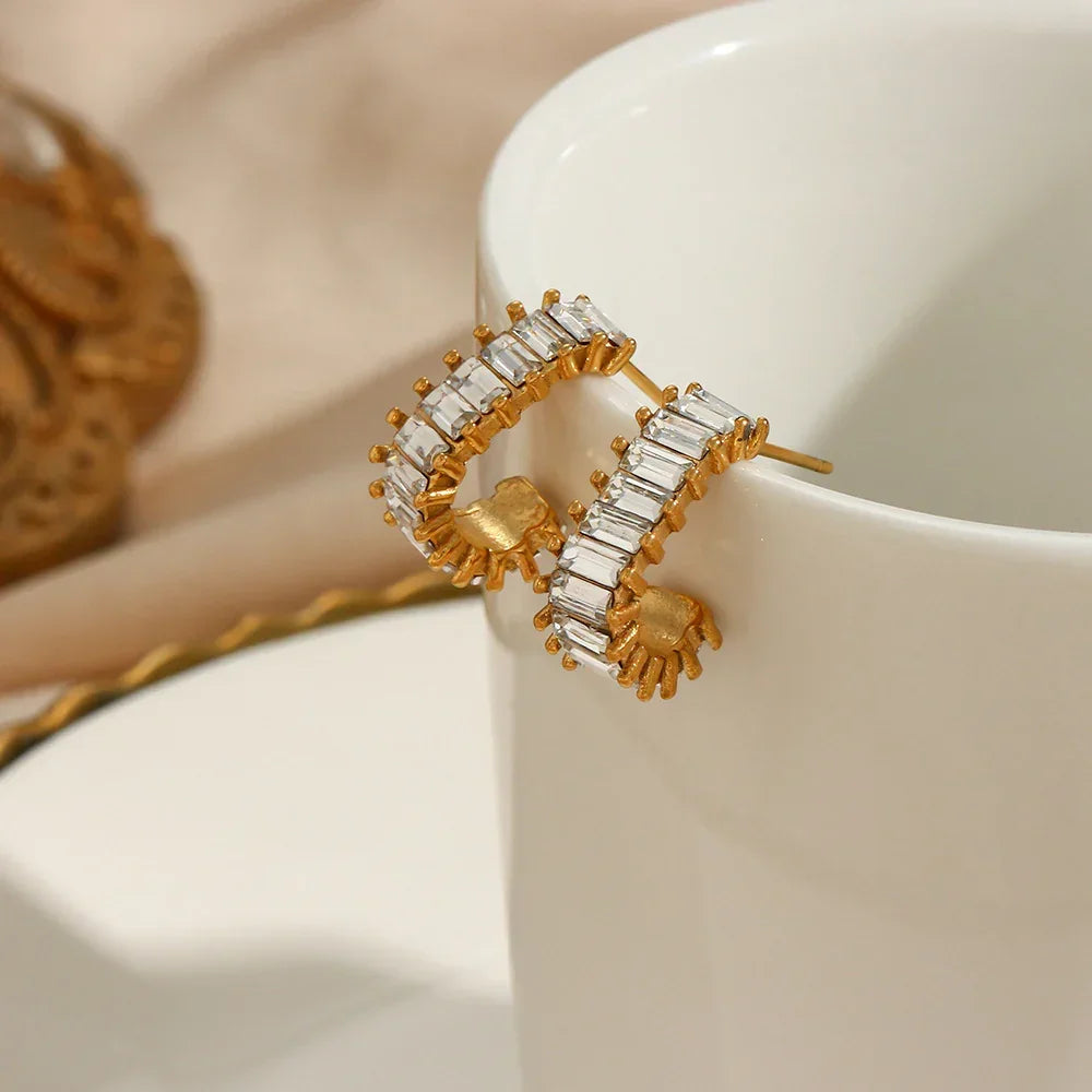 [Royal Vicky]Agnes Diamond Earrings
