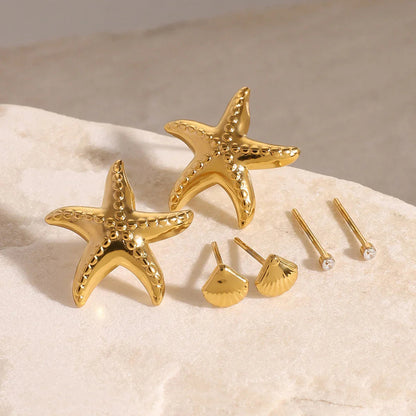 [Royal Vicky]Arielle Ocean-Inspired Earring Bundle