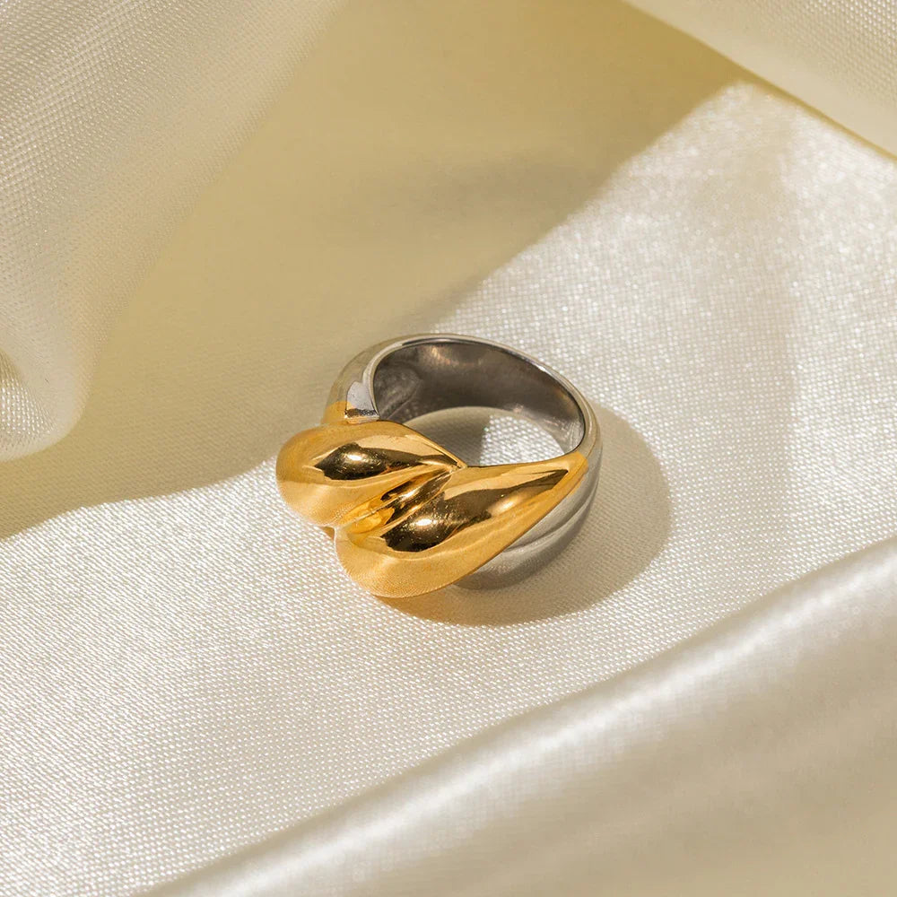 [Royal Vicky]Fatima Two Tone Ring