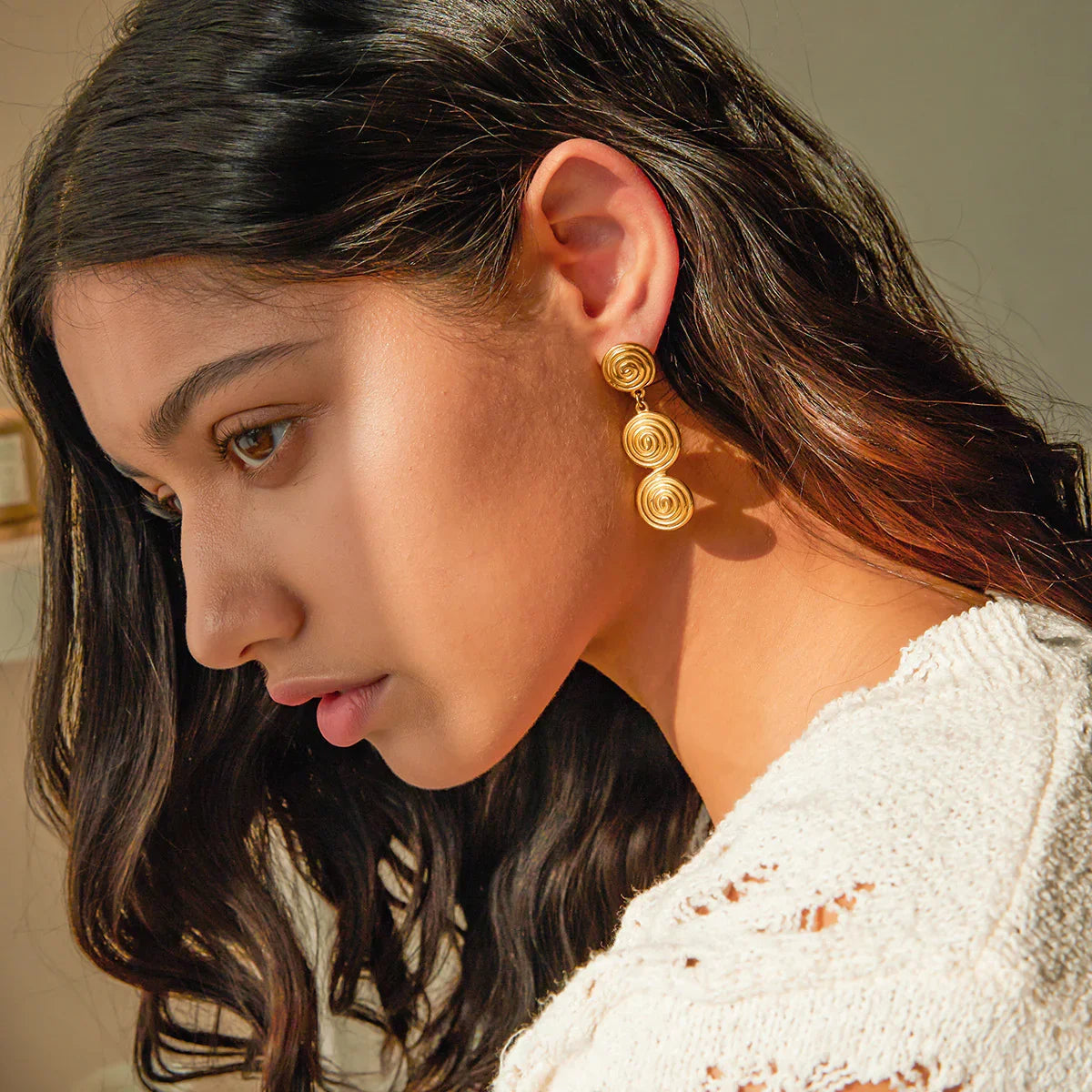 [Royal Vicky]Marielle Gold Earrings