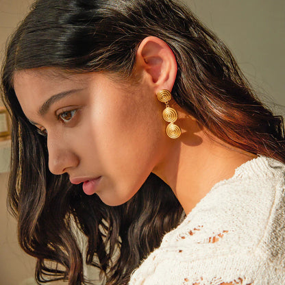 [Royal Vicky]Marielle Gold Earrings