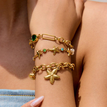 [Royal Vicky]Kristine Golden Starfish Bracelet