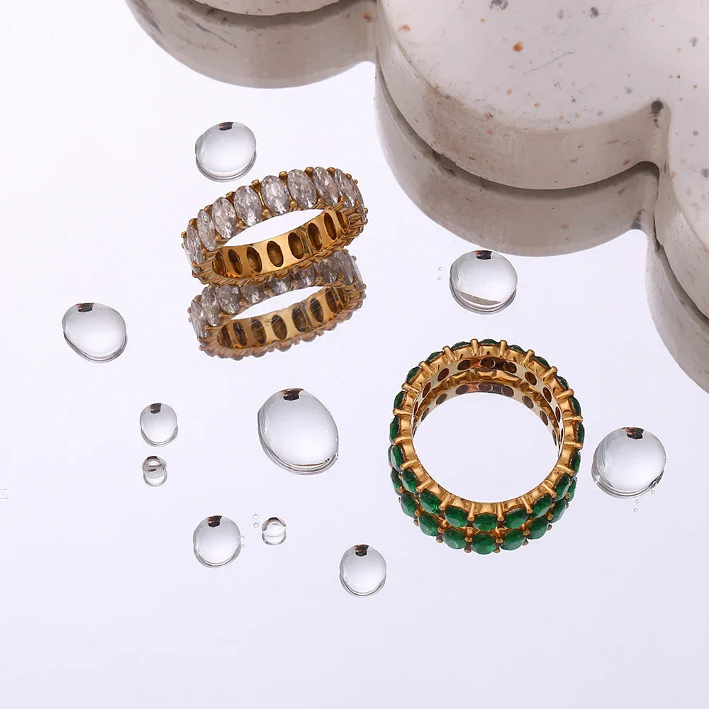 [Royal Vicky]Antoinette Diamond Simulant Gold Ring
