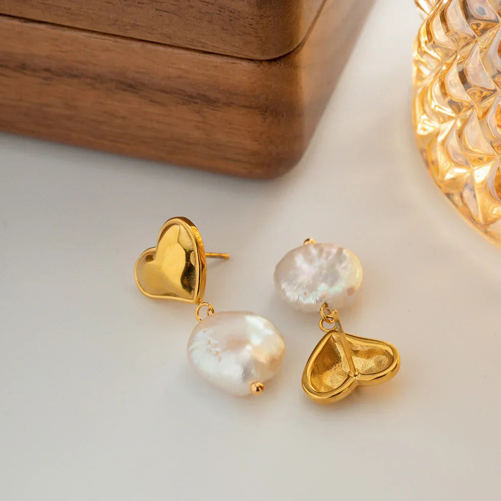 [Royal Vicky]Blanche Freshwater Pearl Earrings